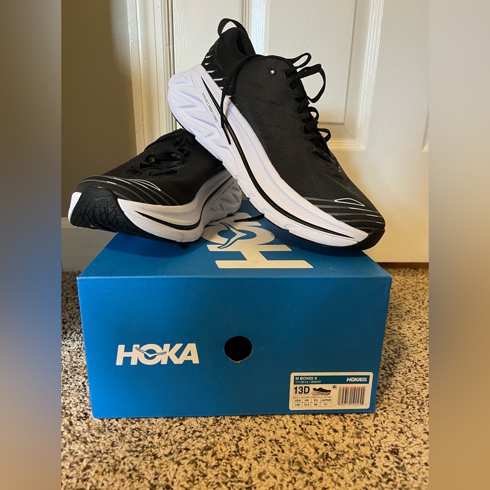 Hoka Men Bondi X Black 13D